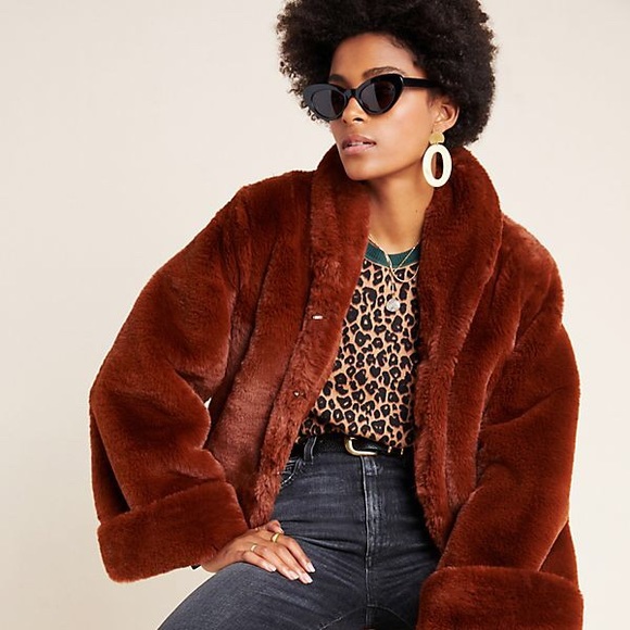 LAST ONE: Stella Faux Fur Jacket, L - Picture 3 of 7